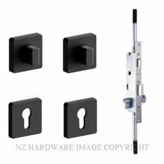 SCHLAGE 4PT-60S-TCES-PVDB VIRTUS SQUARE TURN LOCK KIT PVDB BLACK