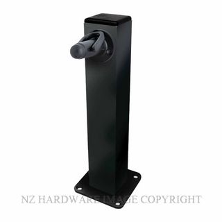 MILES NELSON 619PB PEDESTAL DOOR HOLDER POWDERCOAT BLACK