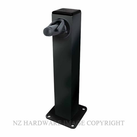 MILES NELSON 619PB PEDESTAL DOOR HOLDER POWDERCOAT BLACK