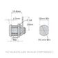 FIRSTLOCK NX19R KD ROUND CAM LOCK 19MM CHROME PLATE