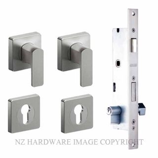 SCHLAGE 2PT-60S-MLCES-SSS VIRTUS SQUARE MINI LEVER LOCK KIT SATIN STAINLESS