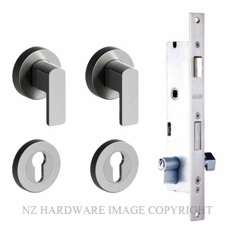 SCHLAGE 2PT-60S-MLCER-SSS VIRTUS ROUND MINI LEVER LOCK KIT SATIN STAINLESS