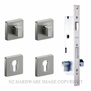 SCHLAGE 2PT-60S-TCES-SSS VIRTUS SQUARE TURN LOCK KIT SATIN STAINLESS