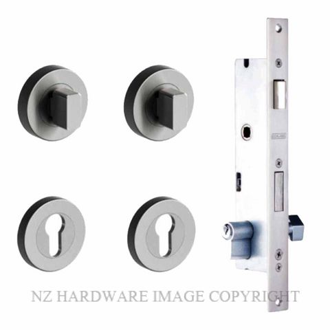 SCHLAGE 2PT-60S-TCER-SSS VIRTUS ROUND TURN LOCK KIT SATIN STAINLESS