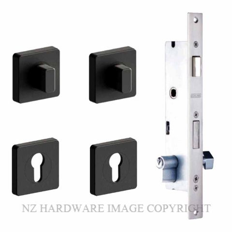 SCHLAGE 2PT-60S-TCES-PVDB VIRTUS SQUARE TURN LOCK KIT PVDB BLACK