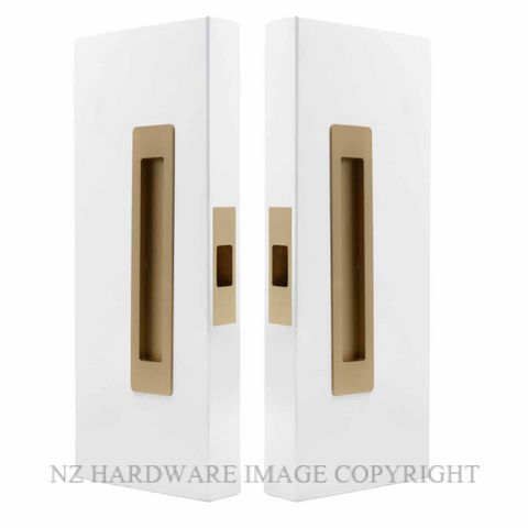 WINDSOR LUME 5690-MSB PASSAGE SET - 200MM  MATT SATIN BRASS