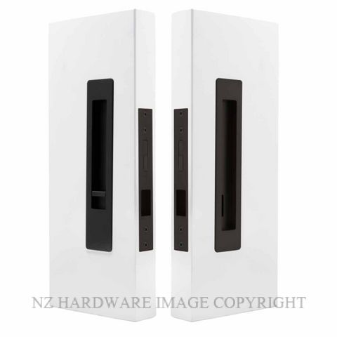 WINDSOR 5700 LUME SLIDING DOOR PRIVACY SET SNIB-EMERGENCY  MATT BLACK