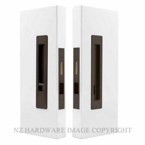 WINDSOR 5700 LUME SLIDING DOOR PRIVACY SET SNIB-EMERGENCY  COCOA BRONZE