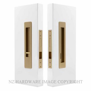WINDSOR 5700 LUME SLIDING DOOR PRIVACY SET SNIB-EMERGENCY  MATT SATIN BRASS
