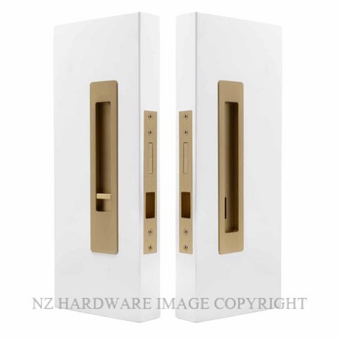 WINDSOR 5700 LUME SLIDING DOOR PRIVACY SET SNIB-EMERGENCY  MATT SATIN BRASS