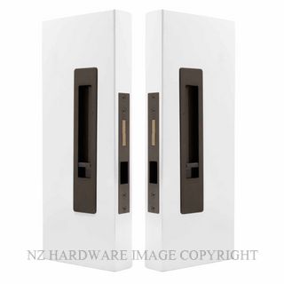 WINDSOR 5720 LUME SLIDING DOOR PRIVACY SET SNIB-SNIB  ANTIQUE BRONZE