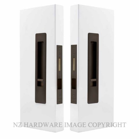 WINDSOR 5720 LUME SLIDING DOOR PRIVACY SET SNIB-SNIB  COCOA BRONZE