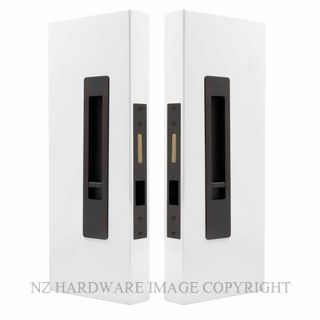 WINDSOR 5720 LUME SLIDING DOOR PRIVACY SET SNIB-SNIB  DARK ROMAN BRASS