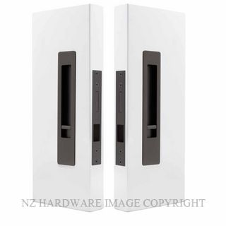 WINDSOR 5720 LUME SLIDING DOOR PRIVACY SET SNIB-SNIB  GRAPHITE NICKEL