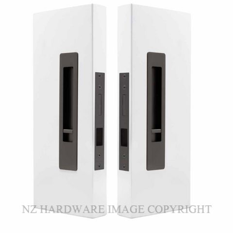 WINDSOR 5720 LUME SLIDING DOOR PRIVACY SET SNIB-SNIB  GRAPHITE NICKEL