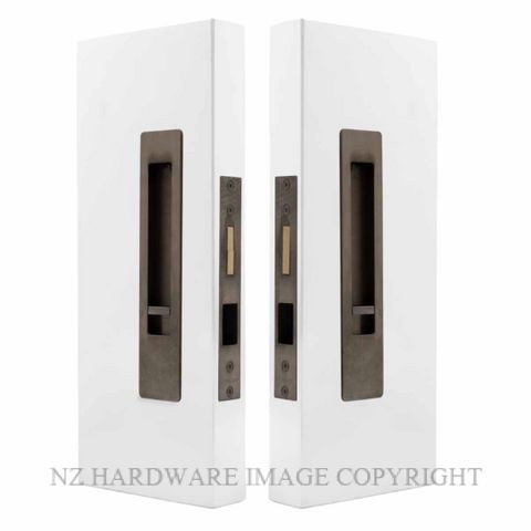 WINDSOR 5720 LUME SLIDING DOOR PRIVACY SET SNIB-SNIB  NATURAL BRONZE