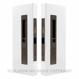 WINDSOR 5730 LUME SLIDING DOOR LOCKSET  KEY-KEY ANTIQUE BRONZE