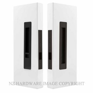 WINDSOR 5710 LUME SLIDING DOOR PRIVACY SET SNIB-BLANK  MATT BLACK