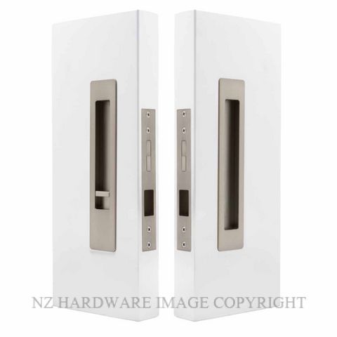 WINDSOR 5710 LUME SLIDING DOOR PRIVACY SET SNIB-BLANK  BRUSHED NICKEL