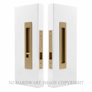 WINDSOR 5710 LUME SLIDING DOOR PRIVACY SET SNIB-BLANK  MATT SATIN BRASS