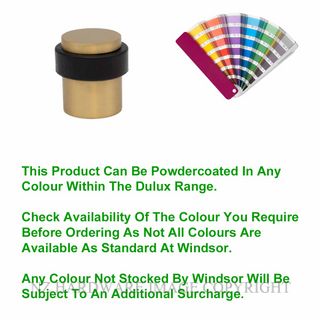 WINDSOR 5281 PC 38MM FLOOR MOUNT DOOR STOP POWDER COAT