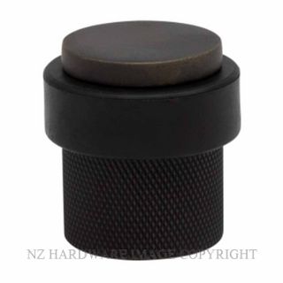 WINDSOR 5293 DRB 38MM FLOOR DOOR STOP DIAMOND KNURL DARK ROMAN BRASS