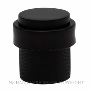 WINDSOR 5293 BLK 38MM FLOOR DOOR STOP DIAMOND KNURL MATT BLACK