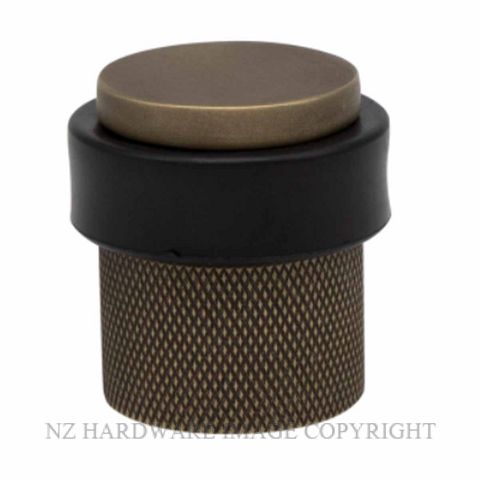 WINDSOR 5293 RB 38MM FLOOR DOOR STOP DIAMOND KNURL ROMAN BRASS