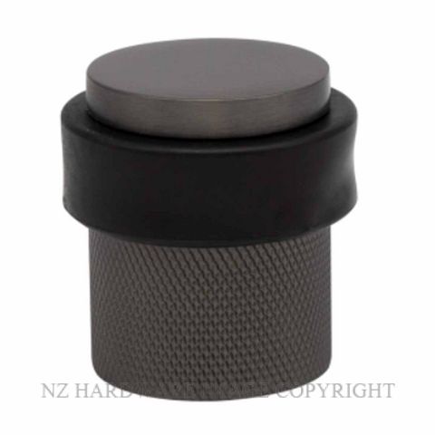 WINDSOR 5293 GN 38MM FLOOR DOOR STOP DIAMOND KNURL GRAPHITE NICKEL