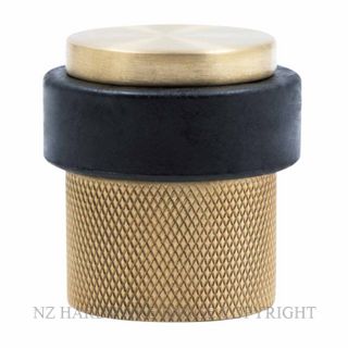 WINDSOR 5293 USB 38MM FLOOR DOOR STOP DIAMOND KNURL UNLACQUERED SATIN BRASS