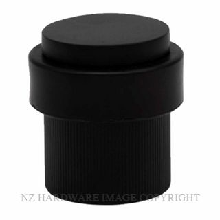 WINDSOR 5294 BLK 38MM FLOOR DOOR STOP LINEAR KNURL MATT BLACK