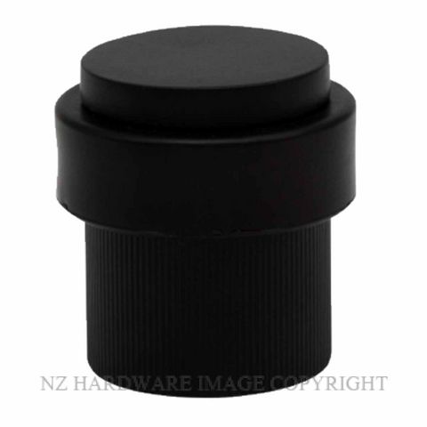 WINDSOR 5294 BLK 38MM FLOOR DOOR STOP LINEAR KNURL MATT BLACK