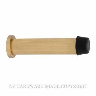WINDSOR 5292-MSB WALL DOOR STOP 85MM LINEAR KNURL MATT SATIN BRASS