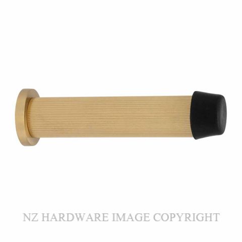 WINDSOR 5292-MSB WALL DOOR STOP 85MM LINEAR KNURL MATT SATIN BRASS