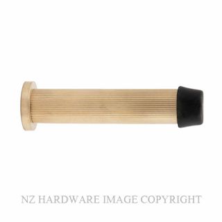 WINDSOR 5292-USB WALL DOOR STOP 85MM LINEAR KNURL UNLACQUERED SATIN BRASS