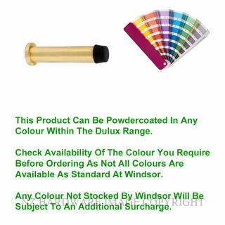 WINDSOR 5280-PC WALL DOOR STOP 85MM POWDERCOAT