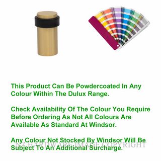 WINDSOR 5282-PC FLOOR DOOR STOP 60MM POWDERCOAT