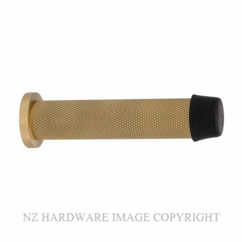 WINDSOR 5291-MSB WALL DOOR STOP 85MM DIAMOND KNURL MATT SATIN BRASS