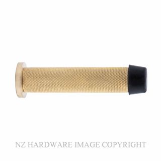 WINDSOR 5291-USB WALL DOOR STOP 85MM DIAMOND KNURL UNLACQUERED SATIN BRASS