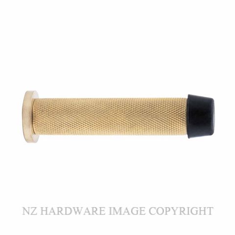 WINDSOR 5291-USB WALL DOOR STOP 85MM DIAMOND KNURL UNLACQUERED SATIN BRASS