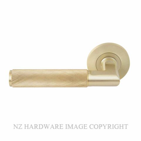 WINDSOR 8411D USB NIDO LUMINA DIAMOND KNURL DUMMY LEVER UNLACQUERED SATIN BRASS