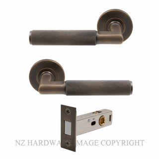 WINDSOR 8412M-OR NIDO LUMINA DIAMOND KNURL ROUND ROSE LATCH MAGNETIC OIL RUBBED BRONZE
