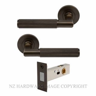 WINDSOR 8412M-CCB NIDO LUMINA DIAMOND KNURL ROUND ROSE LATCH MAGNETIC COCOA BRONZE