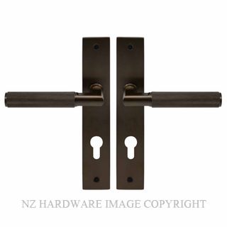 WINDSOR 8413 E85 CCB NIDO LUMINA DIAMOND KNURL LEVER ON E85 PLATE SET COCOA BRONZE