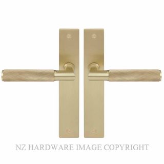 WINDSOR 8413 USB NIDO LUMINA DIAMOND KNURL LEVER ON PLAIN PLATE SET UNLACQUERED SATIN BRASS