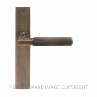 WINDSOR 8413LD OR NIDO LUMINA DIAMOND KNURL LH DUMMY LEVER ON PLATE SET OIL RUBBED BRONZE