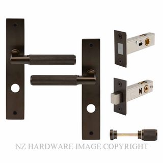 WINDSOR 8418M-CCB NIDO LUMINA DIAMOND KNURL LONG PLATE PRIVACY MAGNETIC COCOA BRONZE