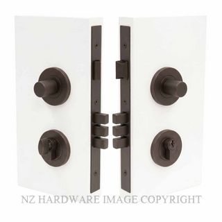 WINDSOR 1550 CCB NIDO DOUBLE TURN LOCK KIT PLAIN COCOO BRONZE