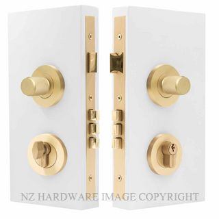 WINDSOR 1551 USB NIDO DOUBLE TURN LOCK KIT DIAMOND KNURL ROMAN BRASS