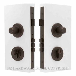 WINDSOR 1552 CCB NIDO DOUBLE TURN LOCK KIT LINEAR KNURL COCOA BRONZE